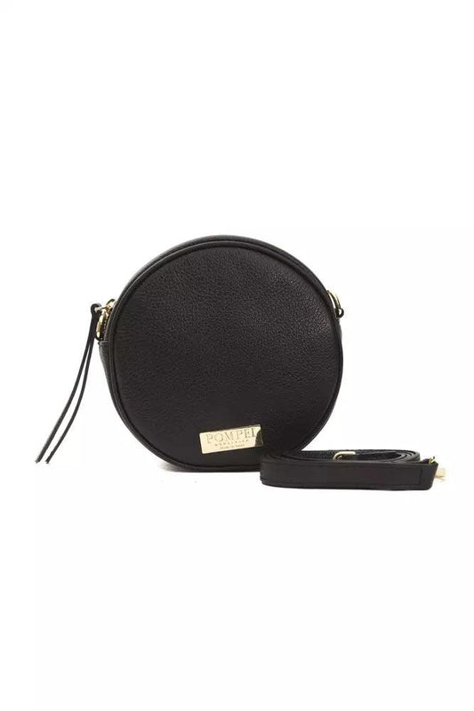 Pompei Donatella Black Leather Crossbody Bag - Kechiq Concept Boutique
