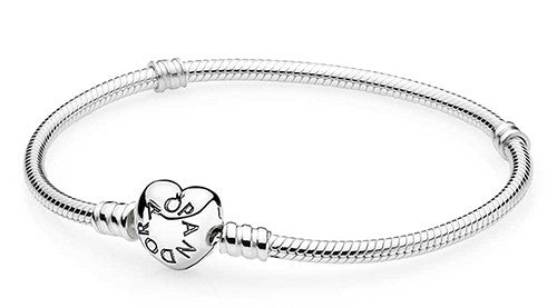 GIOIELLI e BIJOUX Pandora Mod. Heart Clasp Snake Chain Bracelet . 590719-20
