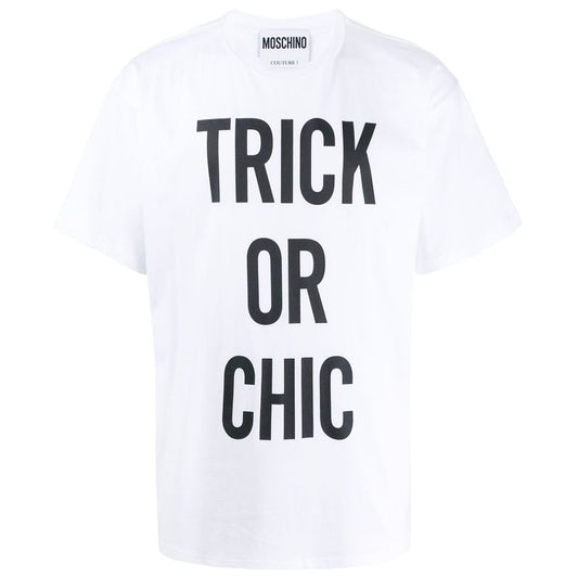 Moschino Couture White Cotton T-Shirt
