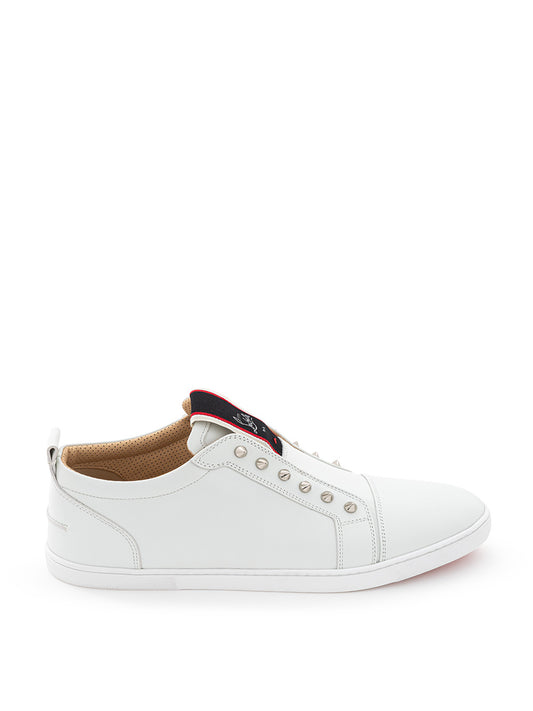Christian Louboutin F.A.V Fique a Vontade Sneaker in White Leather