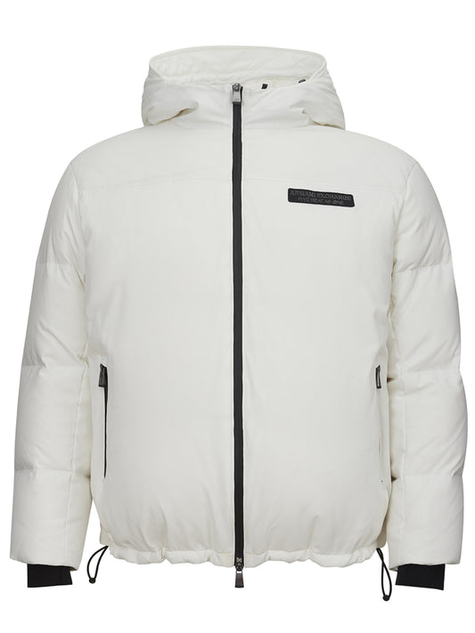 Armani Exchange Quilted White Jacket