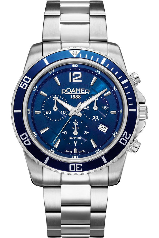 Roamer Nautic Chrono 100 watch - GNT CHR SS BLU Sport 862837-41-45-20 Quartz