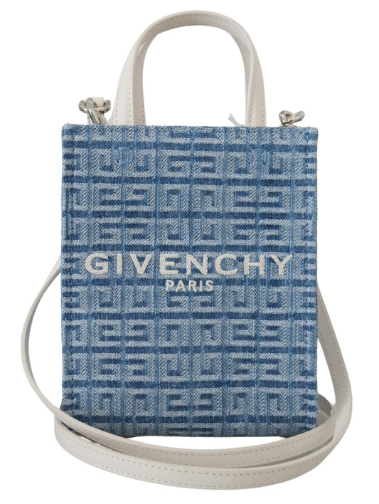 Givenchy Chic Light Blue Cotton Mini Bag