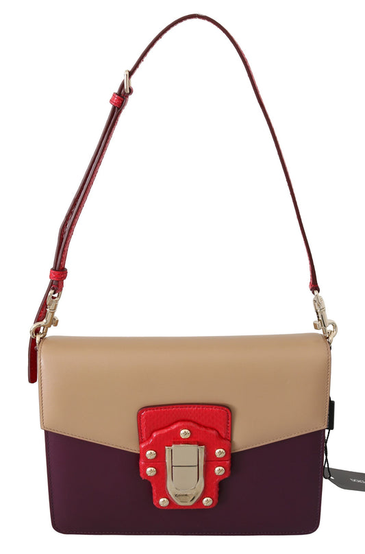 Dolce & Gabbana Exquisite LUCIA Leather Shoulder Bag