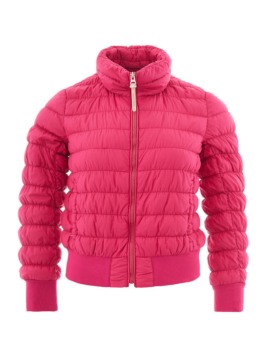 Woolrich Fucsia Quilted Bomber Jacket