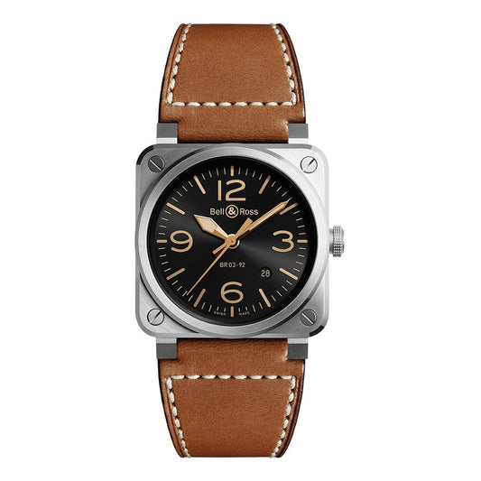 Bell & Ross Golden Heritage BR0392-GH-ST_SCA orologio uomo meccanico - Kechiq Concept Boutique