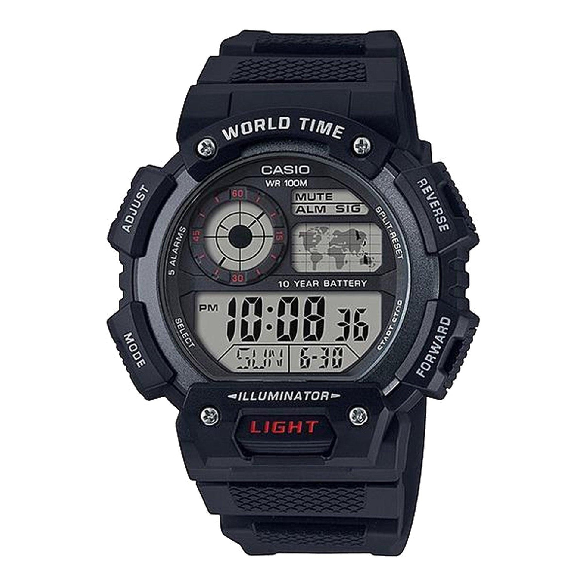 Casio Collection AE-1400WH-1AV orologio digitale uomo nero - Kechiq Concept Boutique