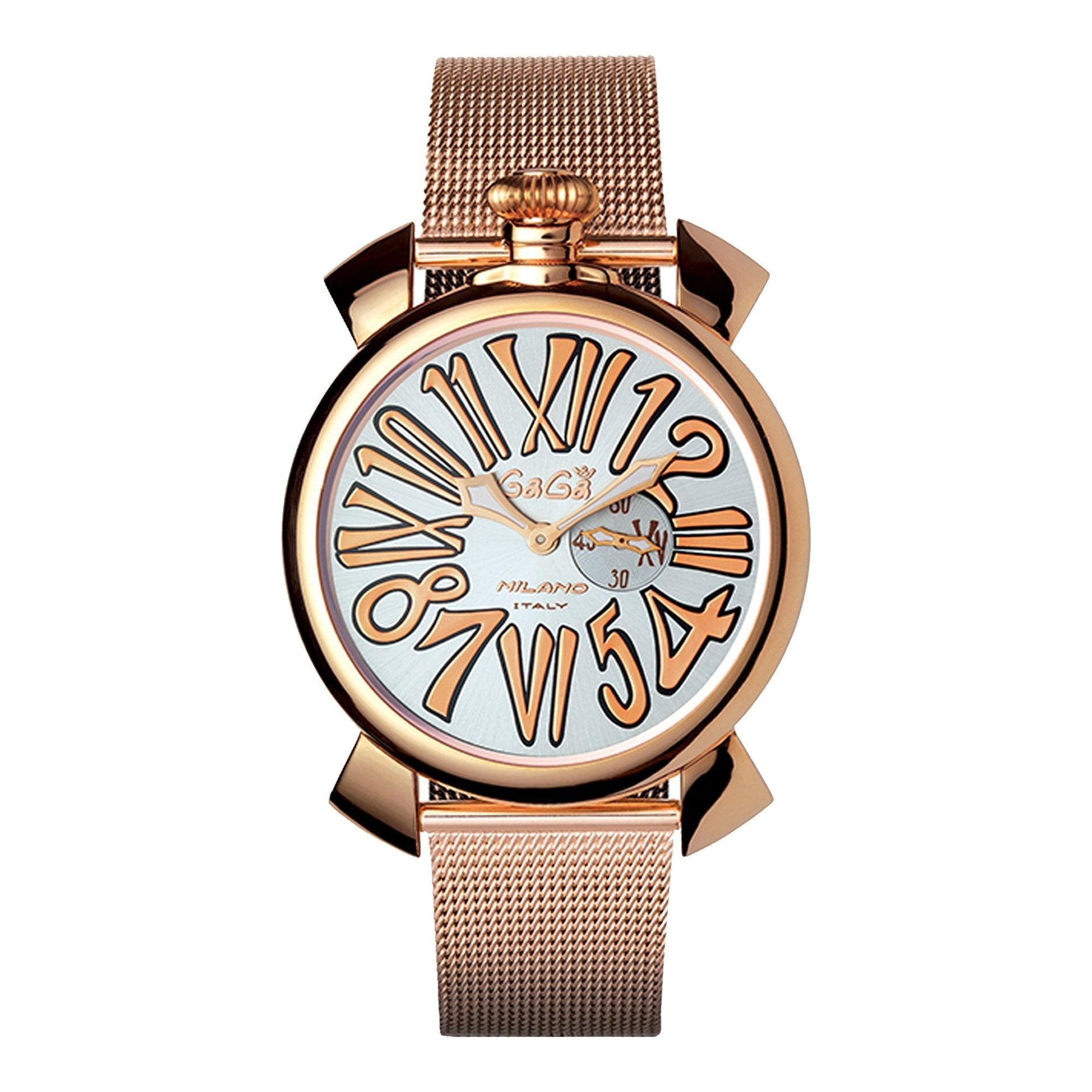 Gagà Milano Rose Gold Plated 50812 orologio uomo al quarzo - Kechiq Concept Boutique