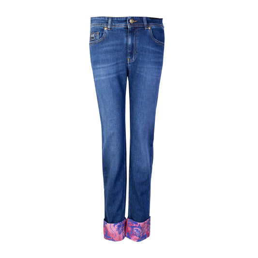 Versace Jeans Melissa Blue Cotton Denim Jeans