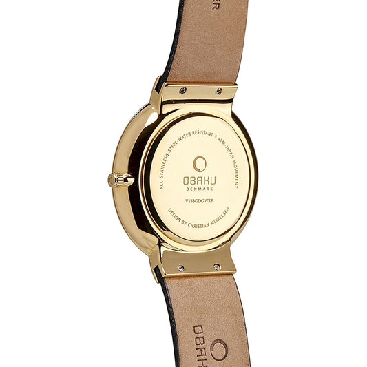 Obaku Klar V153GDGWRB orologio uomo al quarzo - Kechiq Concept Boutique