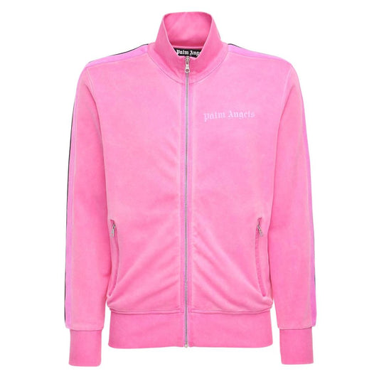 Palm Angels Pink Nylon Turtleneck Jacket for Trendsetters
