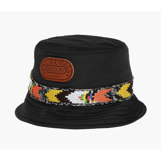 Palm Angels Embroidered Nylon Buck Hat with Iconic Detailing