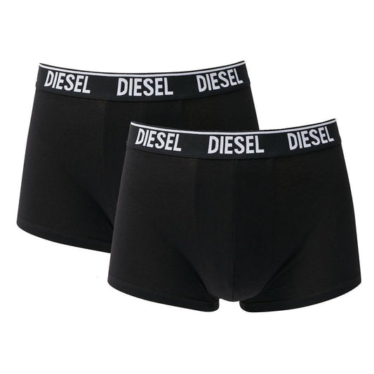 Diesel Black Cotton Blend Boxer Shorts Duo