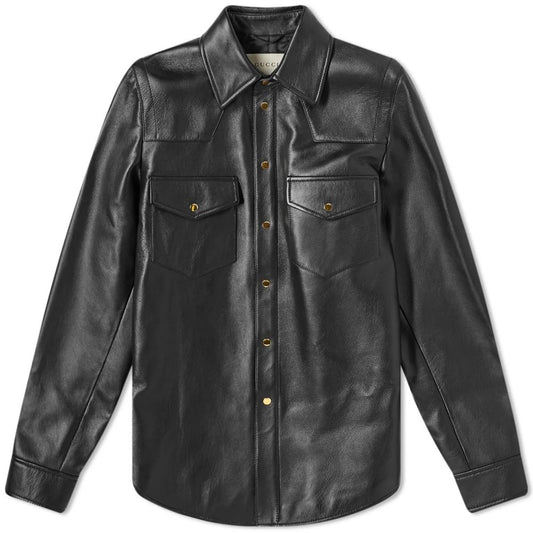 Gucci Black Leather Jacket