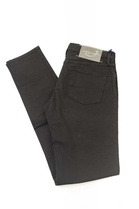 Jacob Cohen Black Cotton Jeans & Pant - Kechiq Concept Boutique