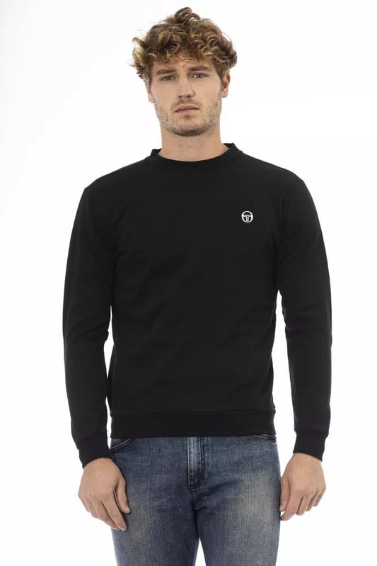 Sergio Tacchini Sleek Crew Neck Sweatshirt in Black