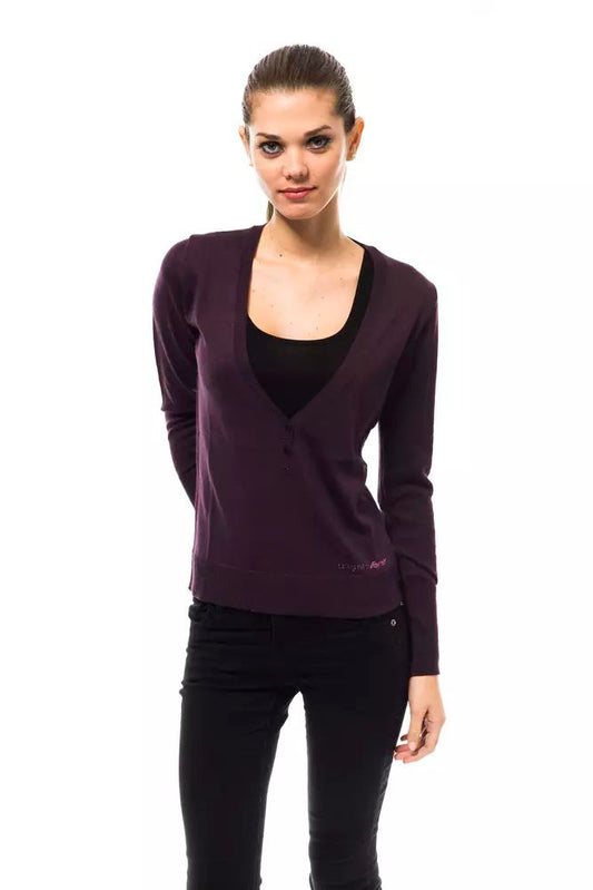 <tc>Ungaro Fever</tc> Purple Wool Sweater