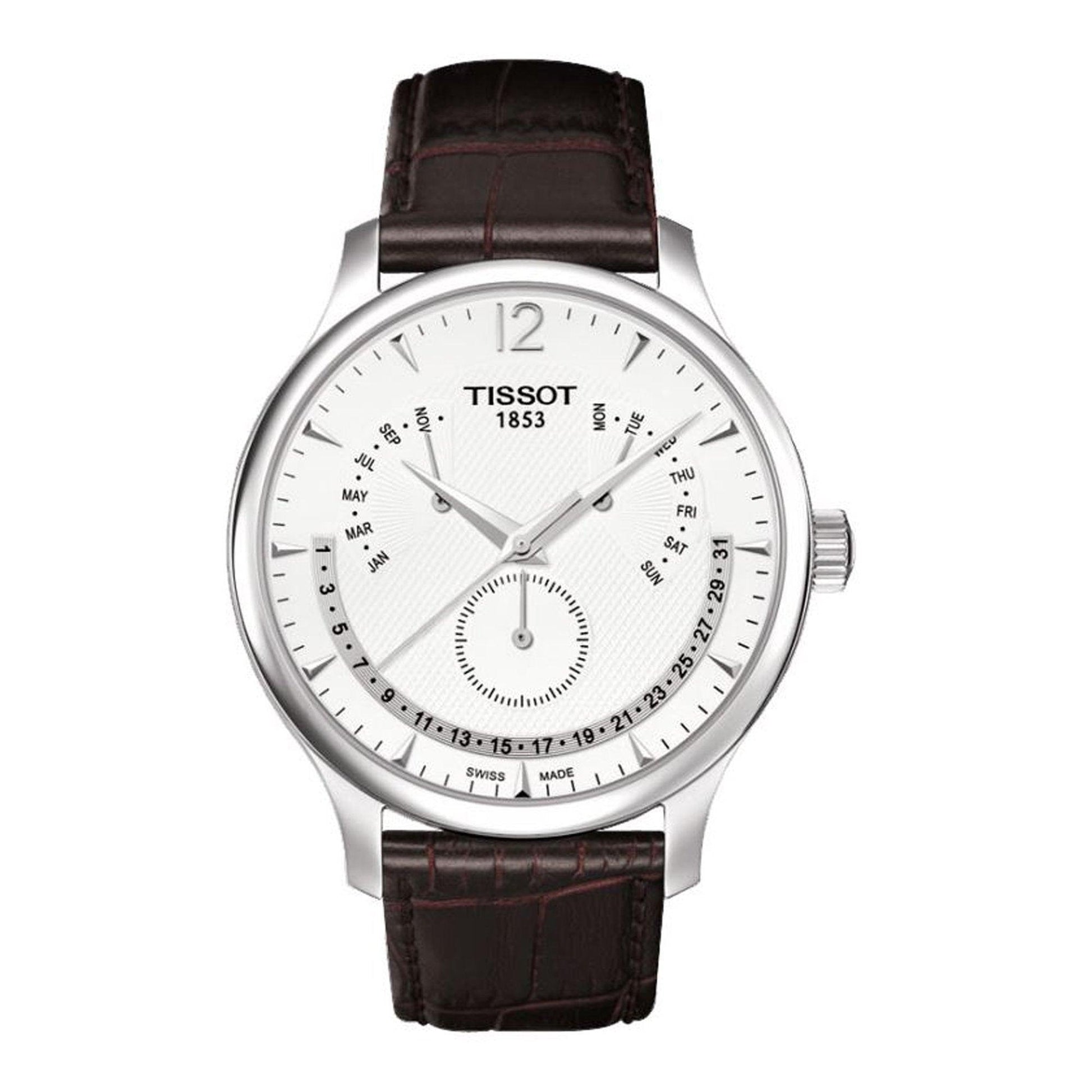 Tissot TRADITION PERPETUAL CALENDAR T063.637.16.037.00 orologio uomo al quarzo - Kechiq Concept Boutique
